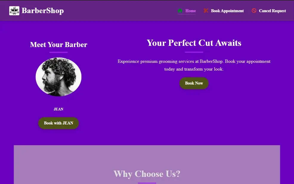 Barber single user preview